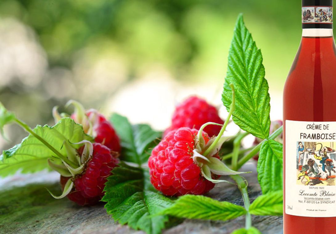 crème de framboise liqueur kir fruits sélectionnés