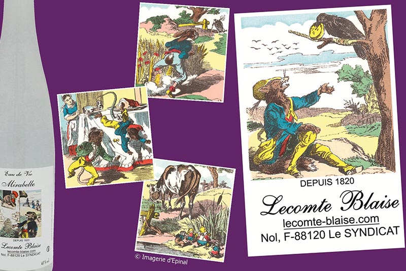 etiquettes images d'Epinal savoir-faire tradition qualite